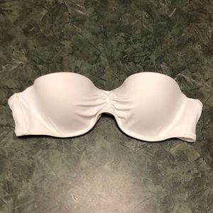 VS white strapless bikini top